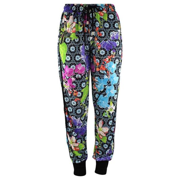 Multicolor Floral Deco Print Jogger Pants - Picture 6 of 8